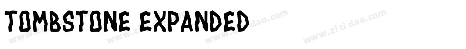 Tombstone Expanded字体转换
